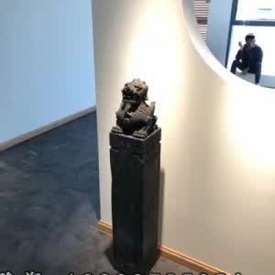 商业街拴马桩景观石雕
