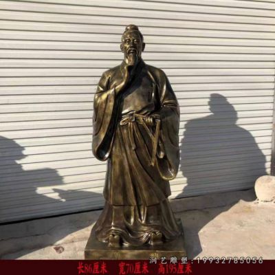 景区人物鲁班铜雕