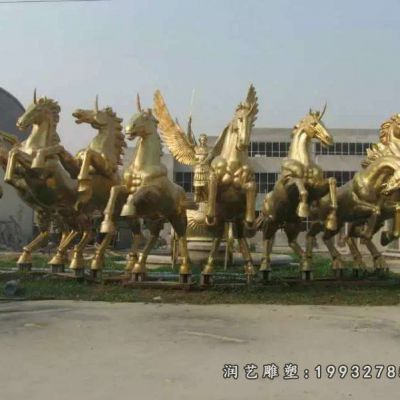 公寓阿波罗战车景观铜雕