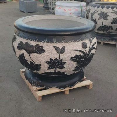商场景观鱼缸石雕