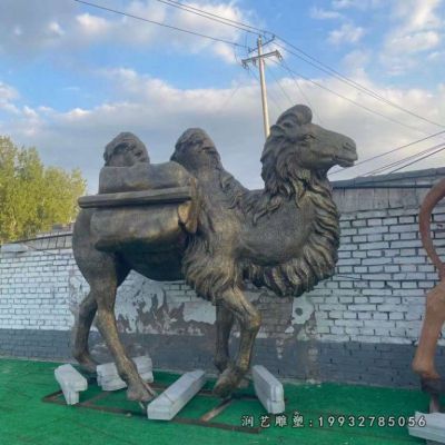 花园动物骆驼铜雕