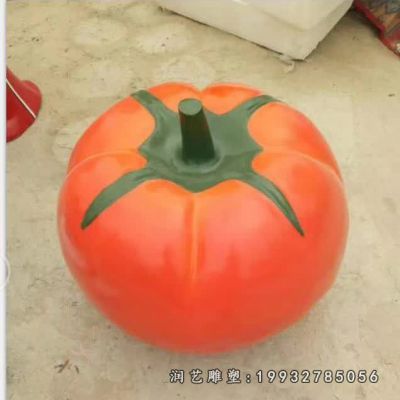 庭院玻璃钢西红柿雕塑