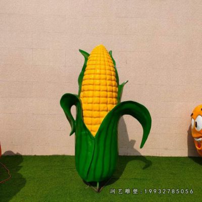 园林玻璃钢玉米雕塑