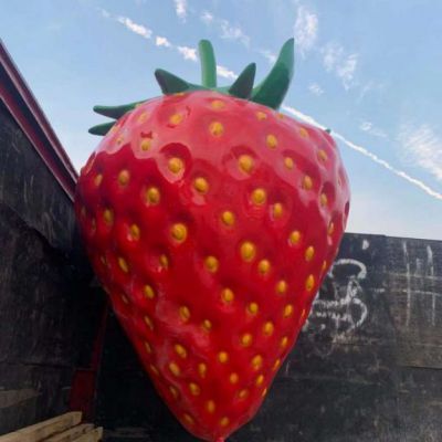 公寓玻璃钢草莓雕塑