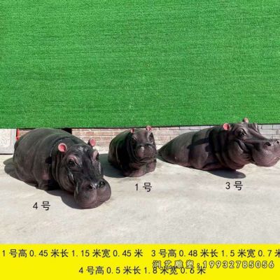 景区玻璃钢河马雕塑