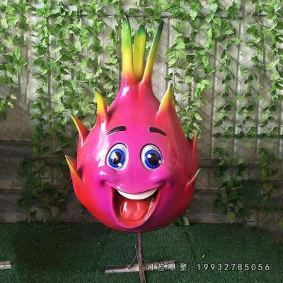 学校玻璃钢火龙果雕塑
