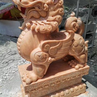 游乐场动物貔貅石雕