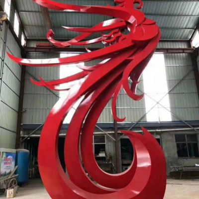 学校不锈钢凤凰雕塑