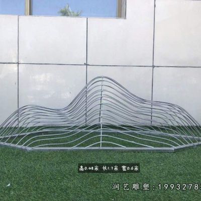 广场不锈钢假山雕塑