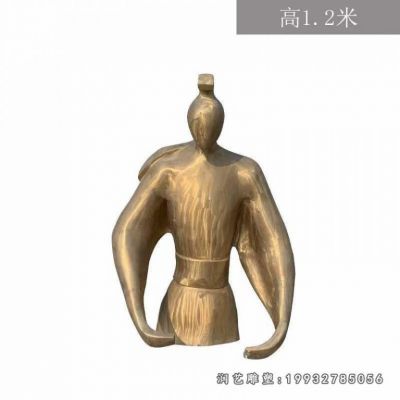 公司抽象人物铜雕