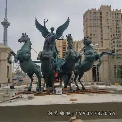 企业阿波罗战车景观铜雕