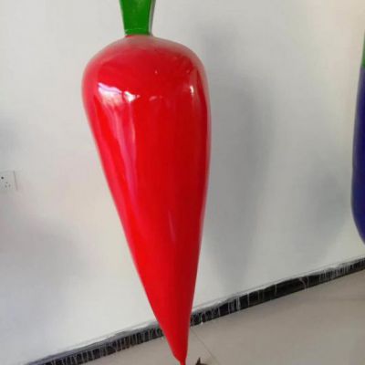 游乐场玻璃钢辣椒雕塑