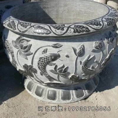 游乐场景观鱼缸石雕