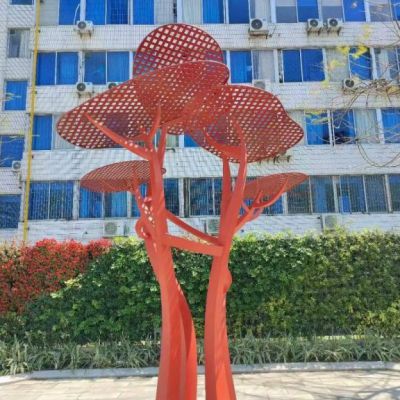 广场不锈钢景观树雕塑
