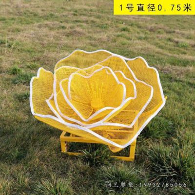街道不锈钢花景观雕塑