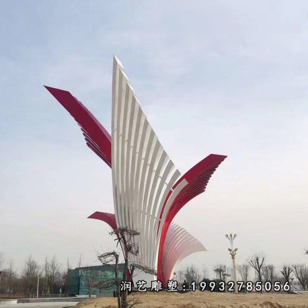 庭院不锈钢标志雕塑