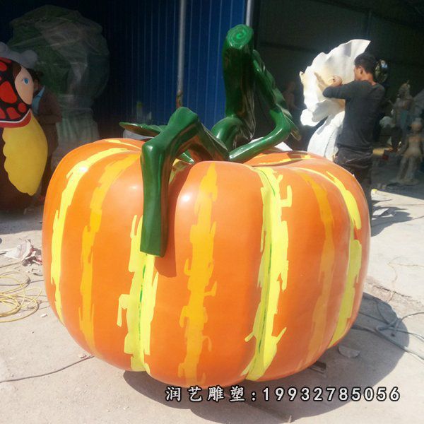 草坪玻璃钢南瓜雕塑