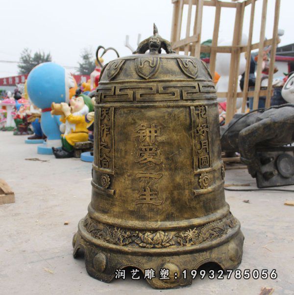 小区景观钟铜雕