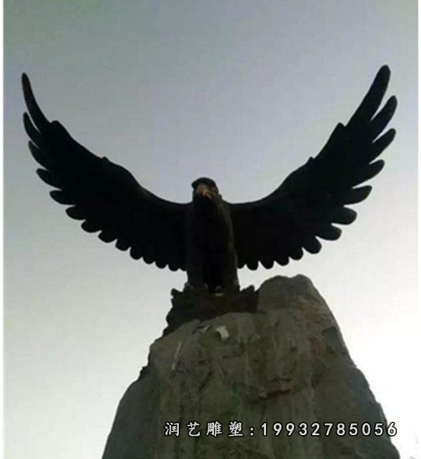 酒店动物老鹰铜雕