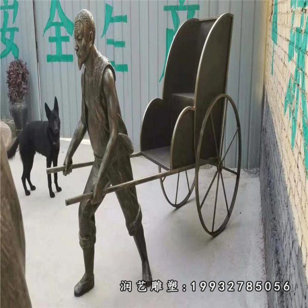 商业街抽象人物铜雕