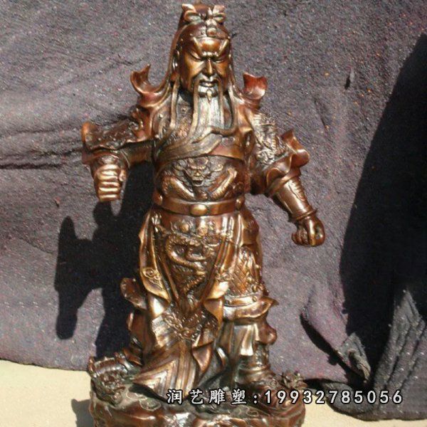 校园人物关公铜雕