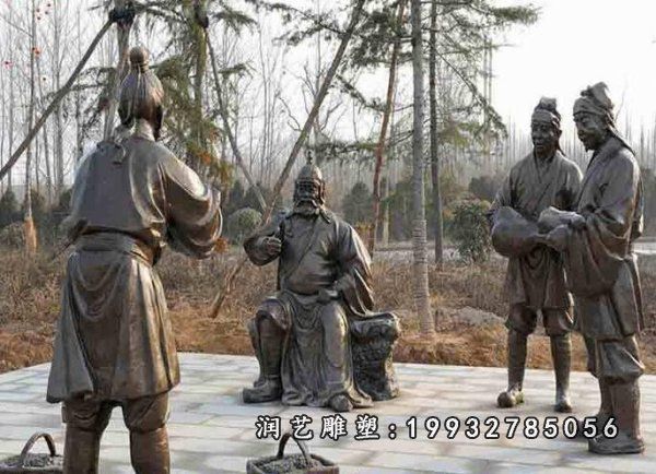 公园人物二十四孝铜雕
