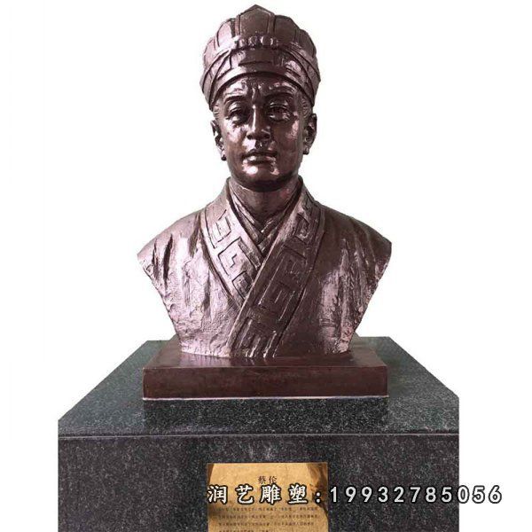 商场蔡伦人物铜雕