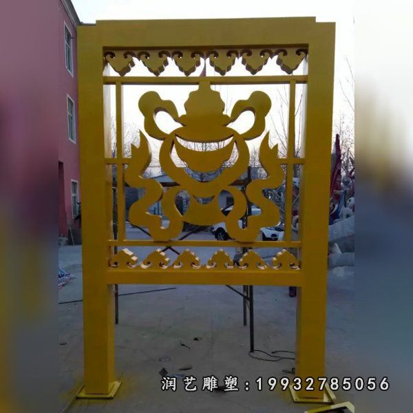 街道不锈钢宣传栏雕塑