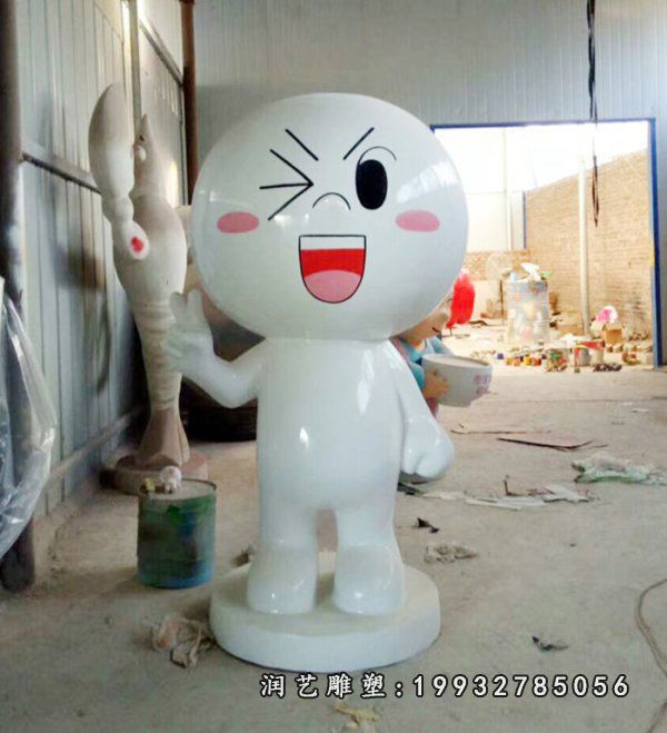商业街玻璃钢公仔雕塑