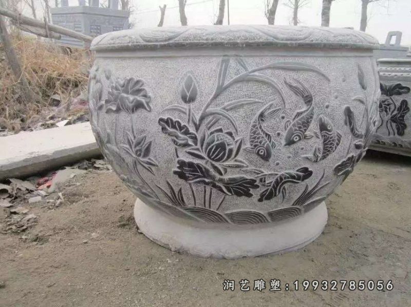 学校鱼缸景观石雕