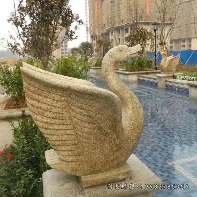 商业街天鹅动物石雕