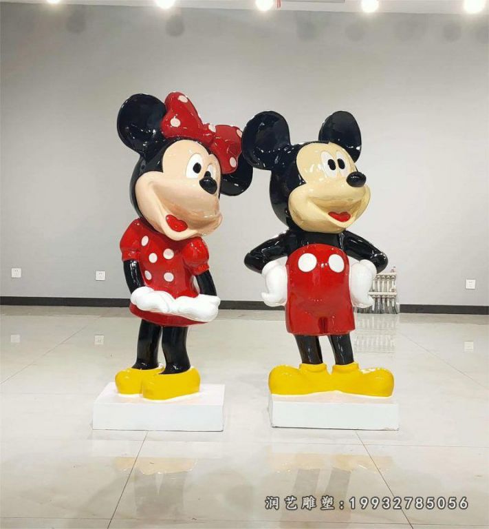 游乐场玻璃钢米老鼠卡通雕塑