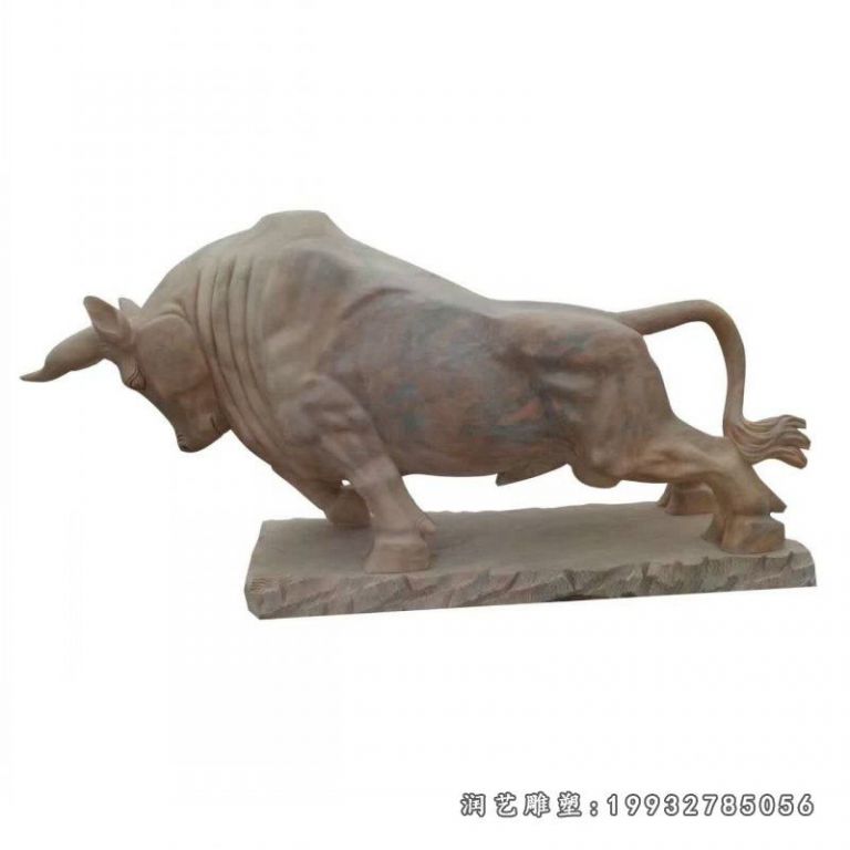 商业街牛动物石雕