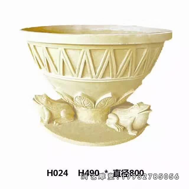 商业街花盆景观石雕