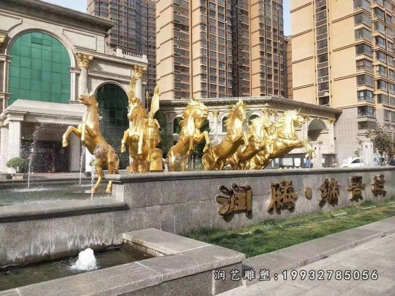 公园阿波罗战车景观雕塑