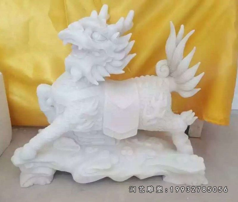 公寓动物麒麟石雕