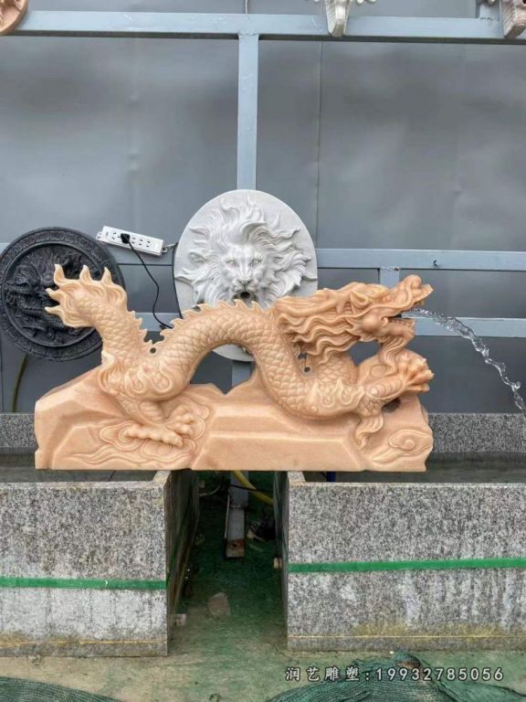 园林动物龙石雕