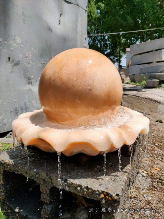 花园景观风水球石雕