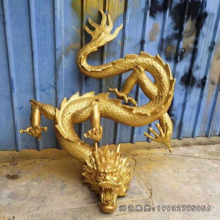 花园动物龙铜雕