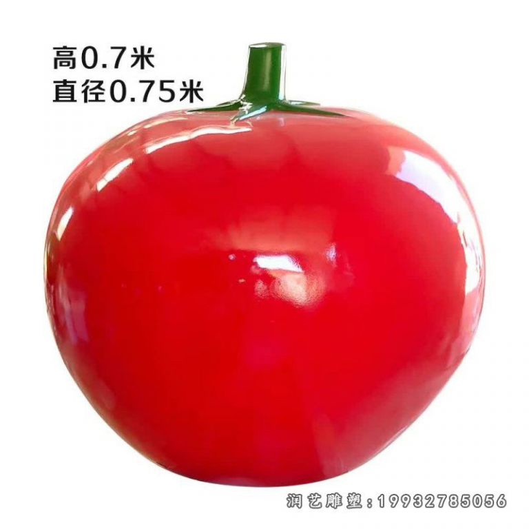 公园玻璃钢西红柿雕塑