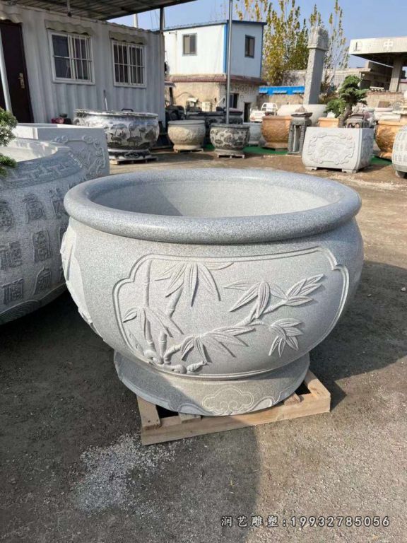 公司景观水缸石雕