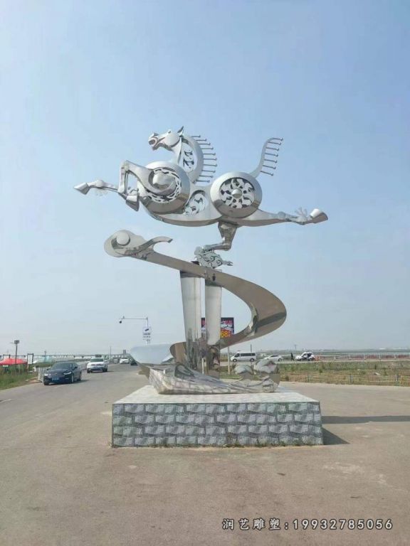 校园不锈钢景观雕塑