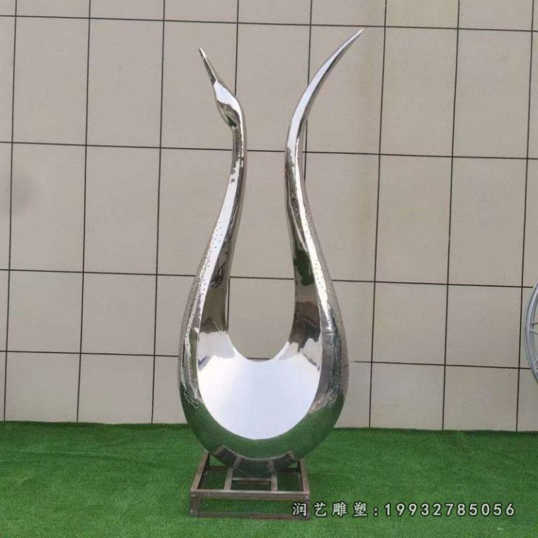 景区不锈钢翅膀雕塑