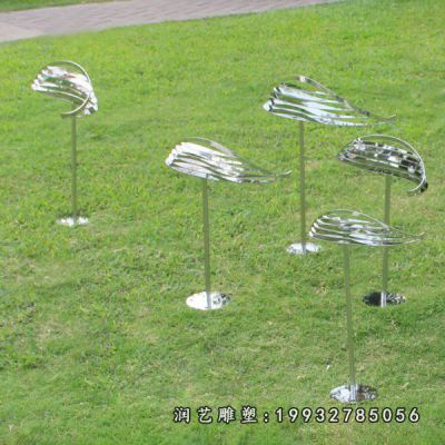 公园不锈钢动物鱼雕塑