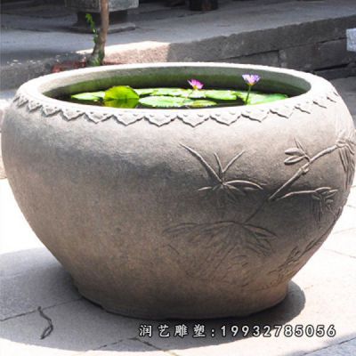 广场鱼缸景观石雕