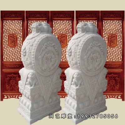 商场门墩景观石雕