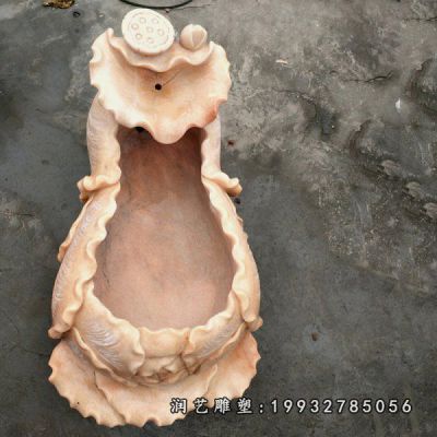 公司流水盆石雕