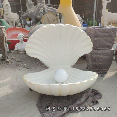 酒店玻璃钢贝壳雕塑