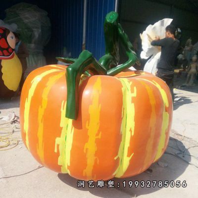 草坪玻璃钢南瓜雕塑
