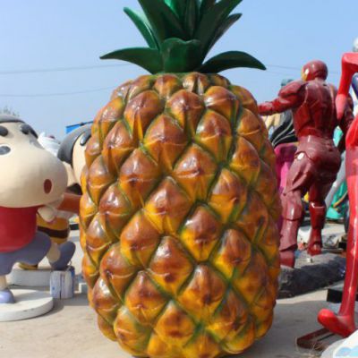 公寓玻璃钢菠萝雕塑